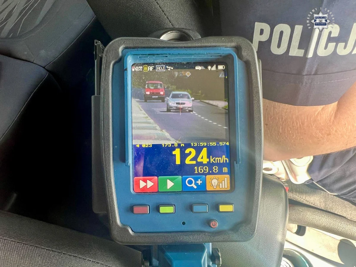 Pomiary prędkości w Mysłowicach zakończone mandatami i odebraniem prawa jazdy