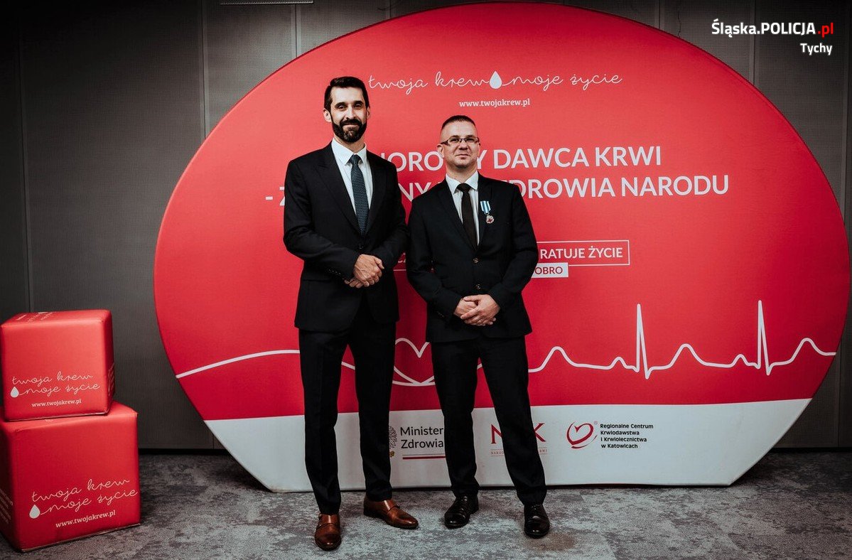 Honorowy Dawca Krwi w mundurze