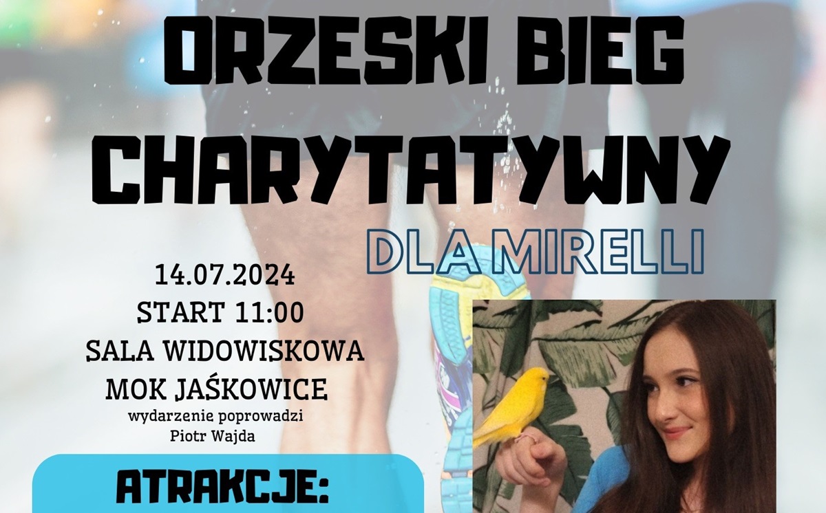 Orzeski bieg charytatywny dla Mirelli już w niedzielę