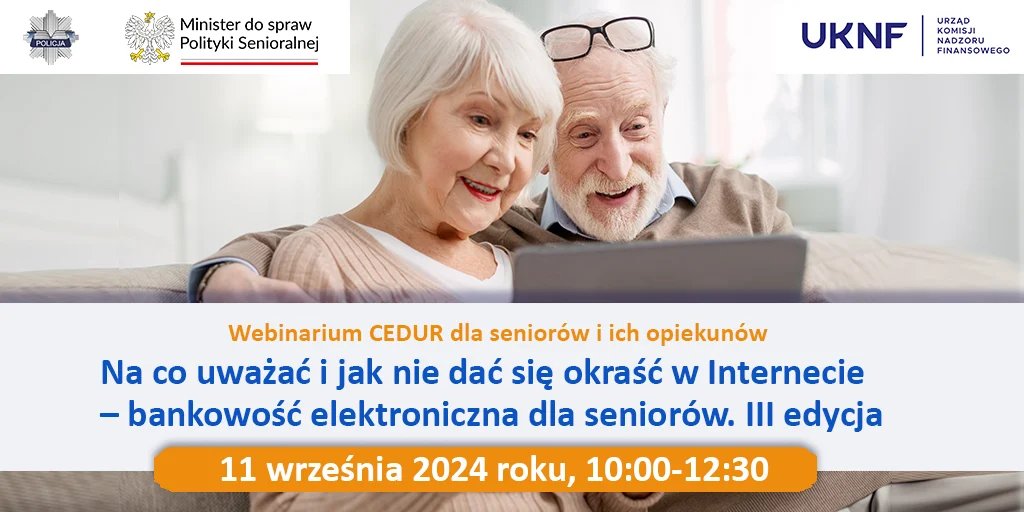 Webinarium (seminarium on-line) dla seniorów