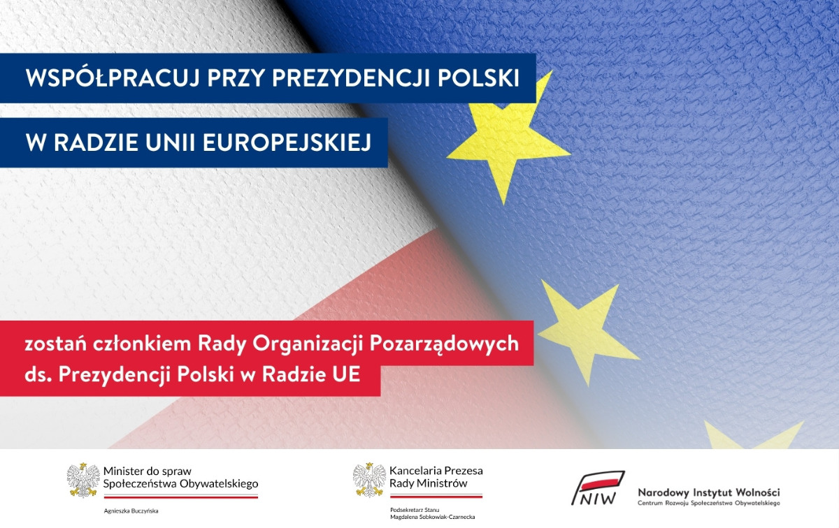 Nabór kandydatek i kandydatów do Rady Organizacji Pozarządowych ds. Prezydencji Polski