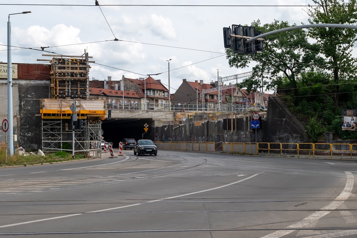 Uwaga! Nadchodzi kolejna zmiana organizacji ruchu w Bytomiu w obrębie wiaduktu na Zamłyniu
