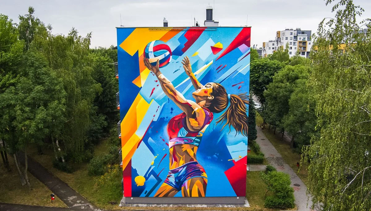 Zagłębiowski Szlak Sportowy bogatszy o kolejny mural! Tym razem to siatkarka