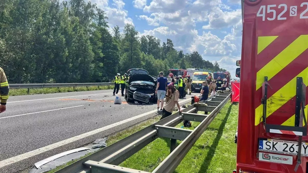 PILNE! Wypadek na A4 na trasie Katowice - Wrocław. Jest dwóch poszkodowanych!