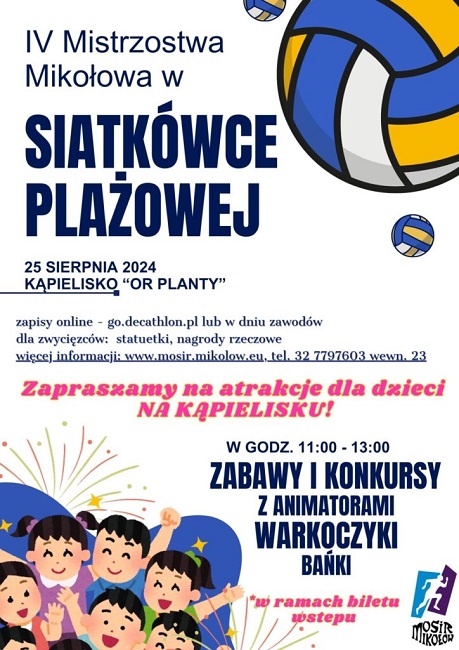 Mistrzostwa Mikołowa w siatkówce plażowej już w ten weekend!