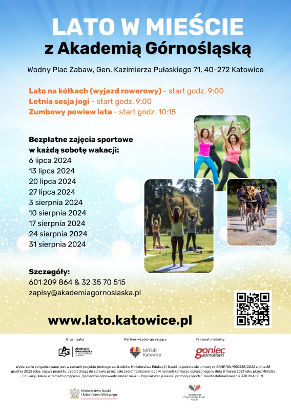 Lato w mieście z Akademią Górnośląską, czyli aktywny wypoczynek w Katowicach