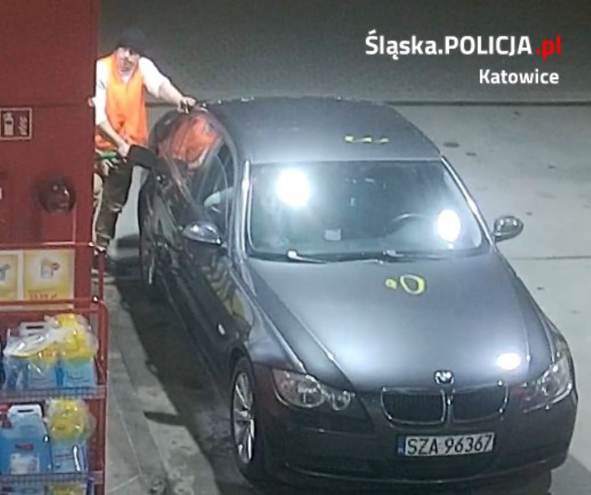 Kradzież paliwa przy al. Roździeńskiego. Znamy wizerunek podejrzanego