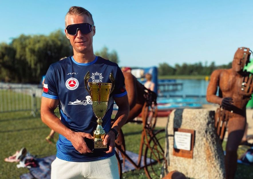 Zabrzański policjant zdobywa podium w V mistrzostwach polski policjantów w triathlonie