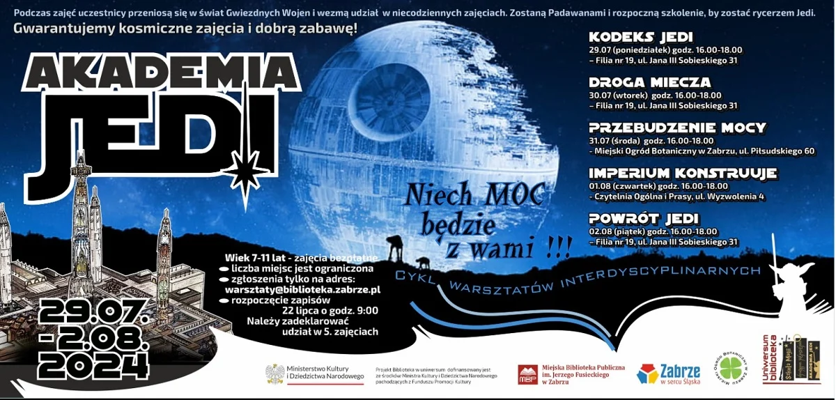 Miejska Biblioteka Publiczna zaprasza dzieci do udziału w Akademii Jedi