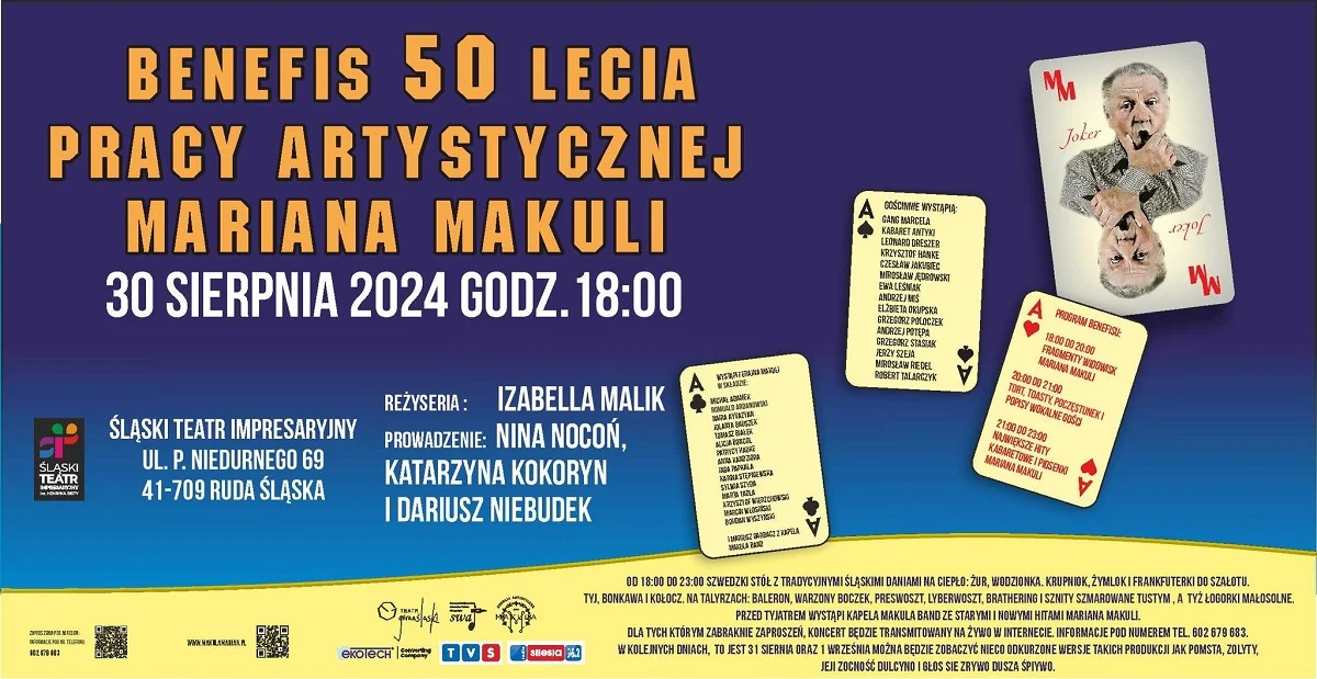 Benefis 50-lecia pracy artystycznej Mariana Makuli już w sierpniu