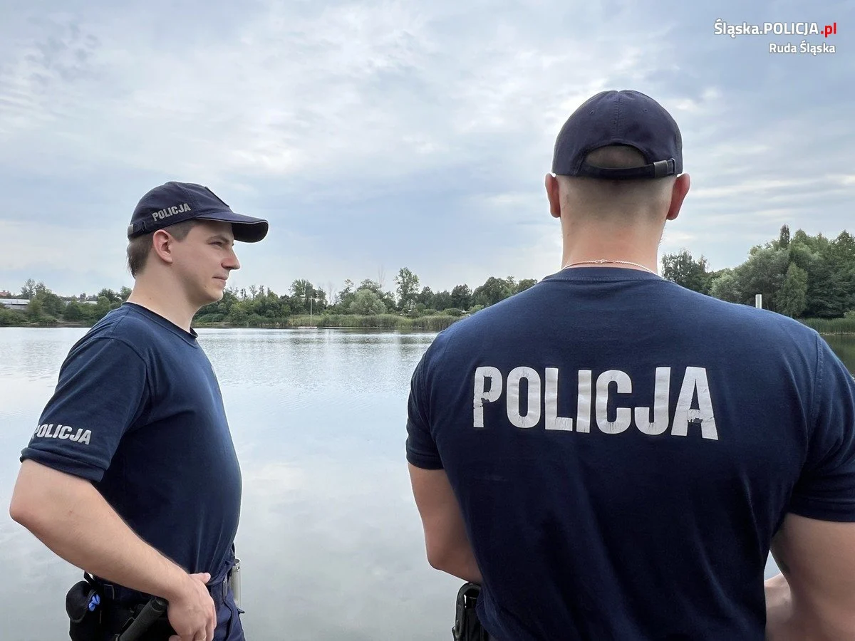 Policja kontroluje dzikie kąpieliska w Rudzie Śląskiej