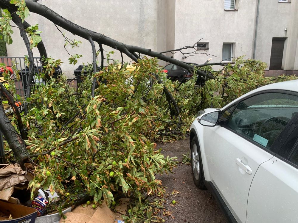 Wichury i ulewy w Rudzie Śląskiej. Strażacy interweniowali 13 razy!