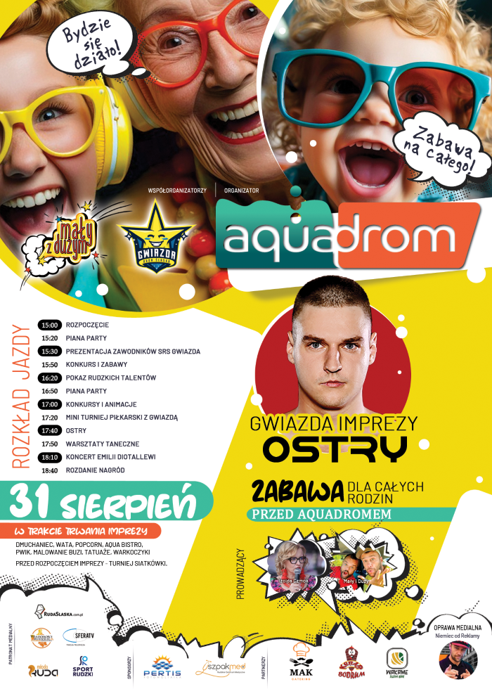 Przed nami zabawa przed Aquadromem! Jakie atrakcje zaplanowano?