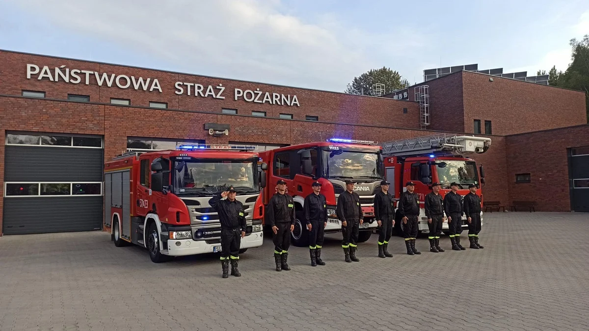 Strażacy z Rudy Śląskiej oddali hołd poległym kolegom z Poznania