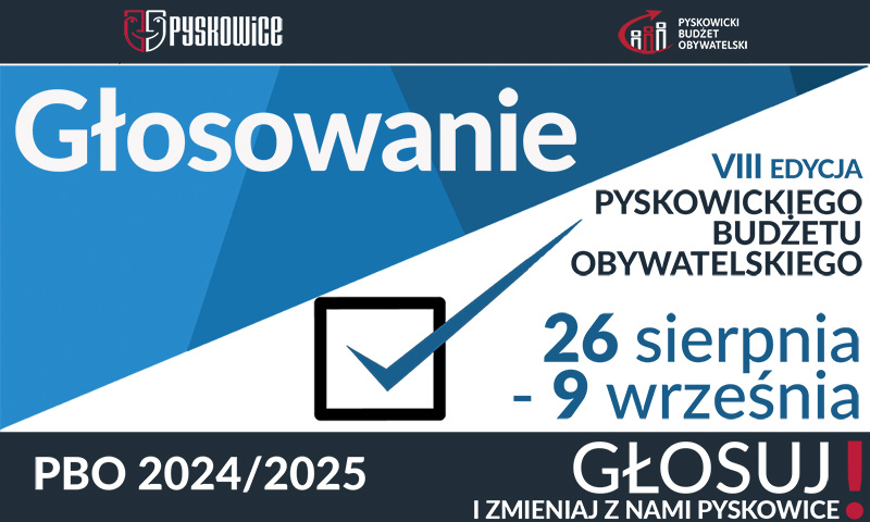VIII edycja Pyskowickiego Budżetu Obywatelskiego - niebawem wystartuje głosowanie!