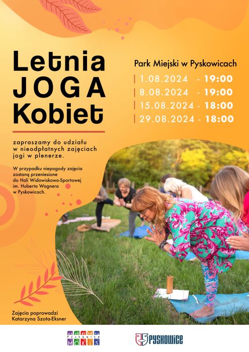 Kolejne zajęcia w ramach Letniej JOGI Kobiet już 15 sierpnia!