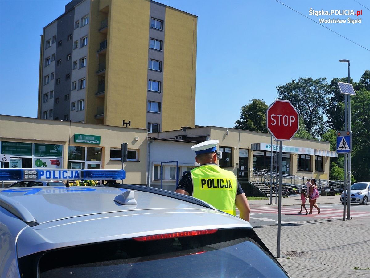 Trwają działania "Bezpieczny pieszy" w Wodzisławiu Śląskim