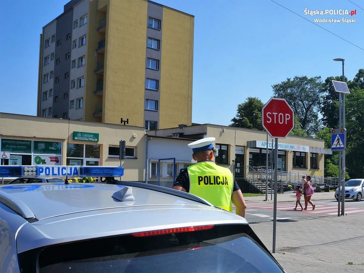 Trwają działania "Bezpieczny pieszy" w Wodzisławiu Śląskim