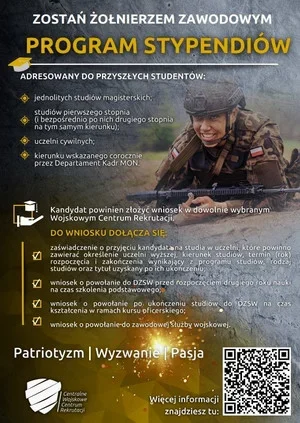 Stypendia dla kandydatów na żołnierzy zawodowych - kto może otrzymać?