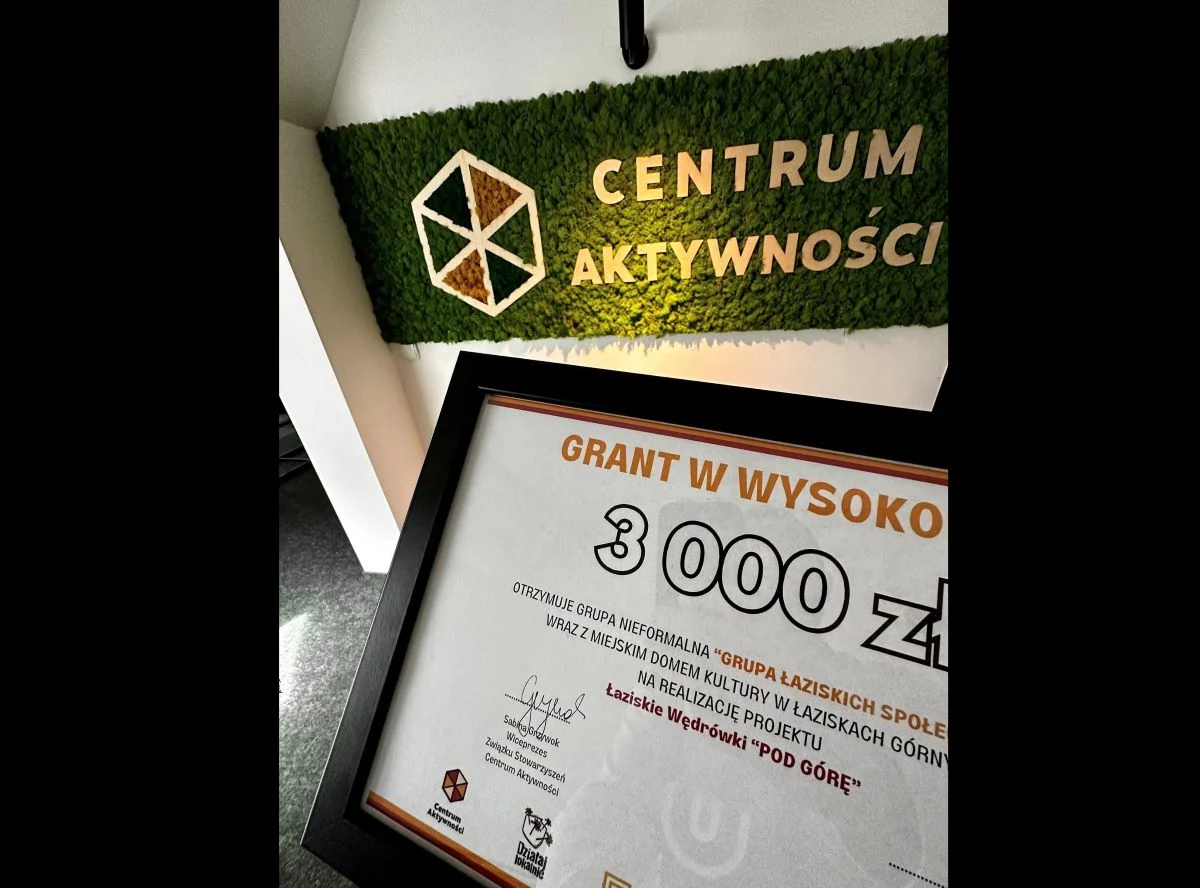 Łaziscy społecznicy otrzymali dofinansowanie na projekt w ramach programu Działaj Lokalnie