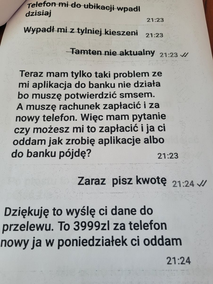 Siemianowiczanka straciła blisko 4 tysiące złotych! Myślała, że pisze do niej jej córka