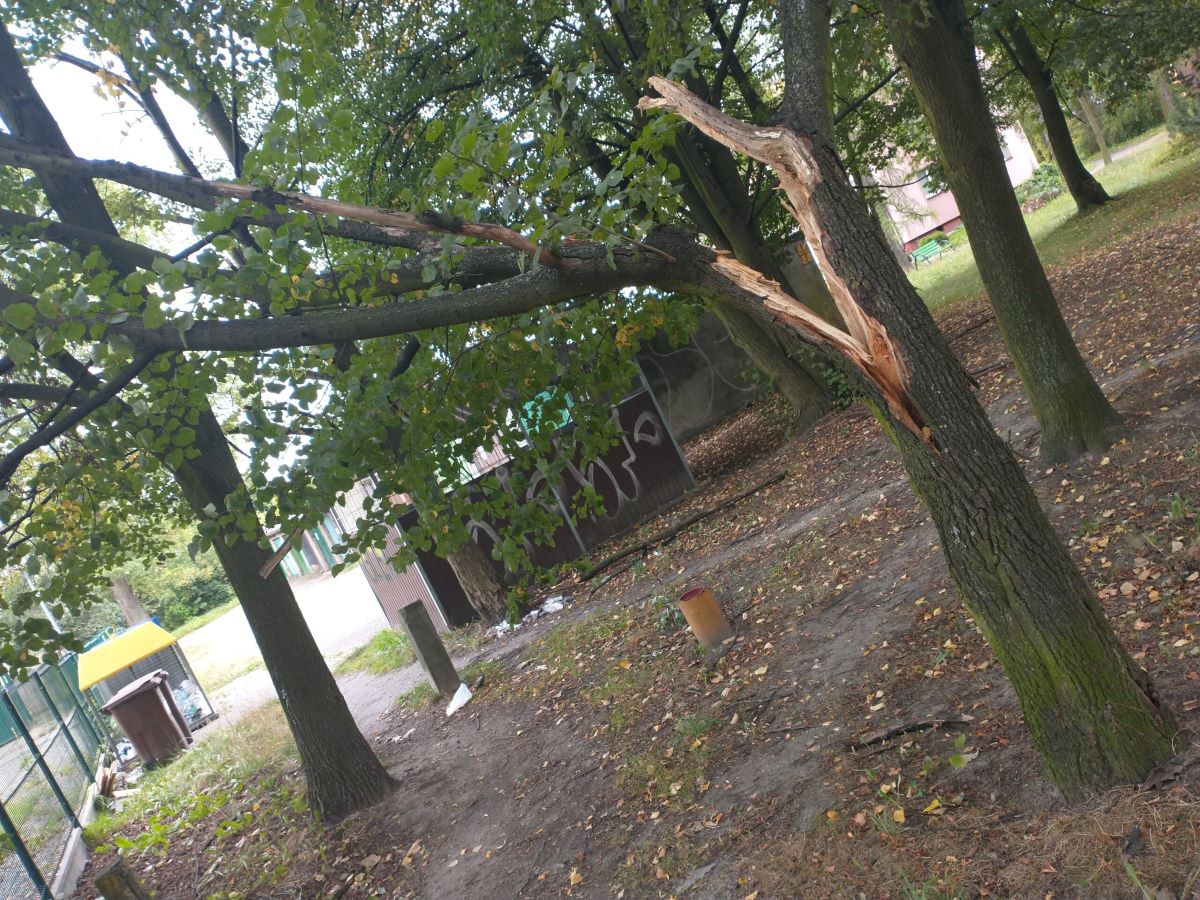 Wichura przeszła przez Siemianowice Śląskie. Powstało wiele zniszczeń