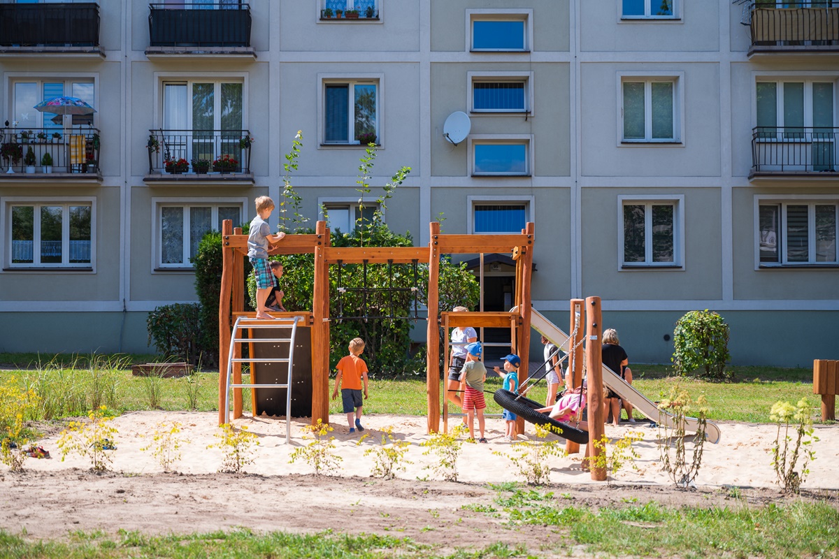 Powstał nowy plac zabaw na osiedlu C W Tychach w ramach Budżetu Obywatelskiego!