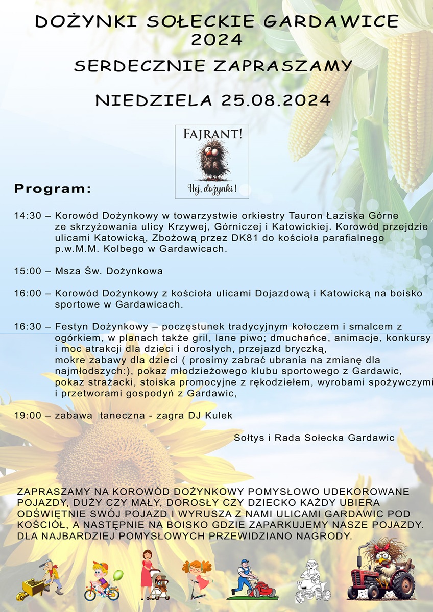 Uroczyste Dożynki w Mościskach i Gardawicach: Wdzięczność za plony