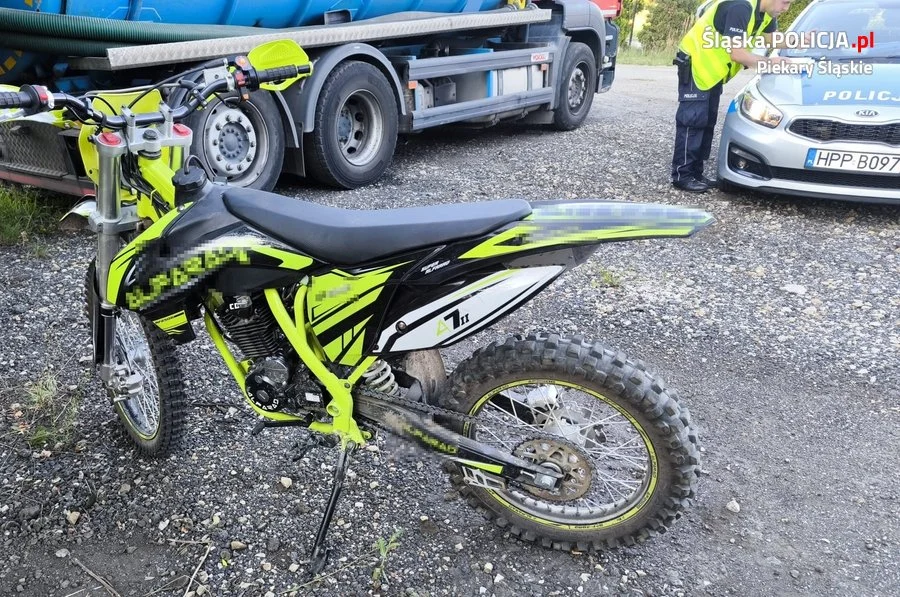 24-latek wywrócił się na motorze, na który nie miał uprawnień