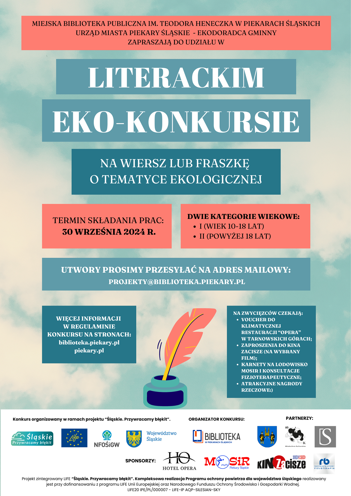 Biblioteka Miejska organizuje literacki Eko-konkurs