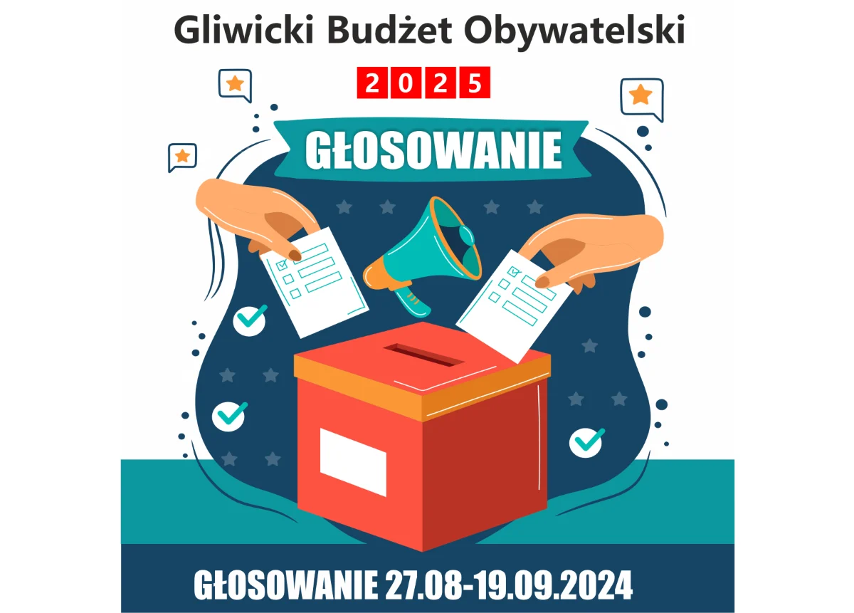 Gliwicki Budżet Obywatelski 2025 - głosowanie rozpoczęte!