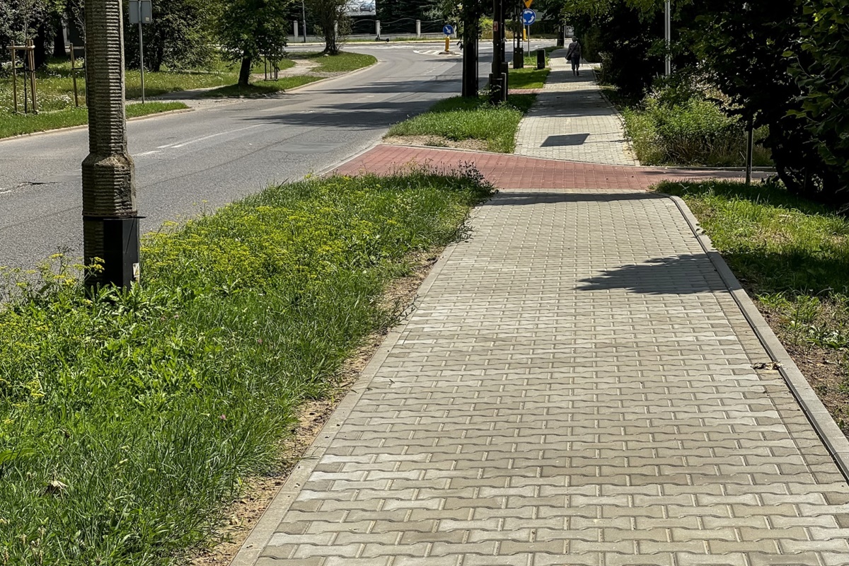 Przebudowy chodników w Łagiewnikach i Śródmieściu 21