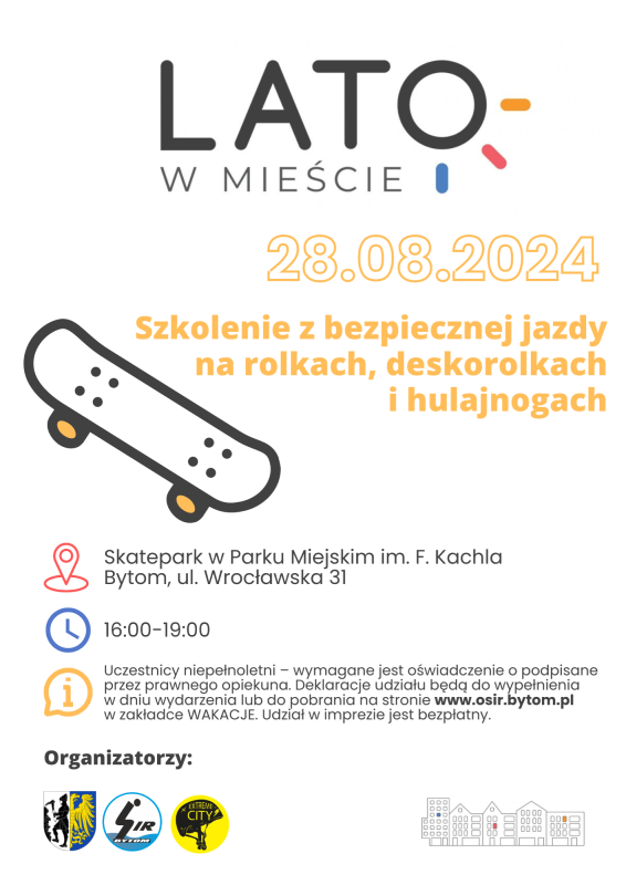 Sportowe zakończenie wakacji w Bytomiu – rolki, rowery i koszykówka w jednym tygodniu