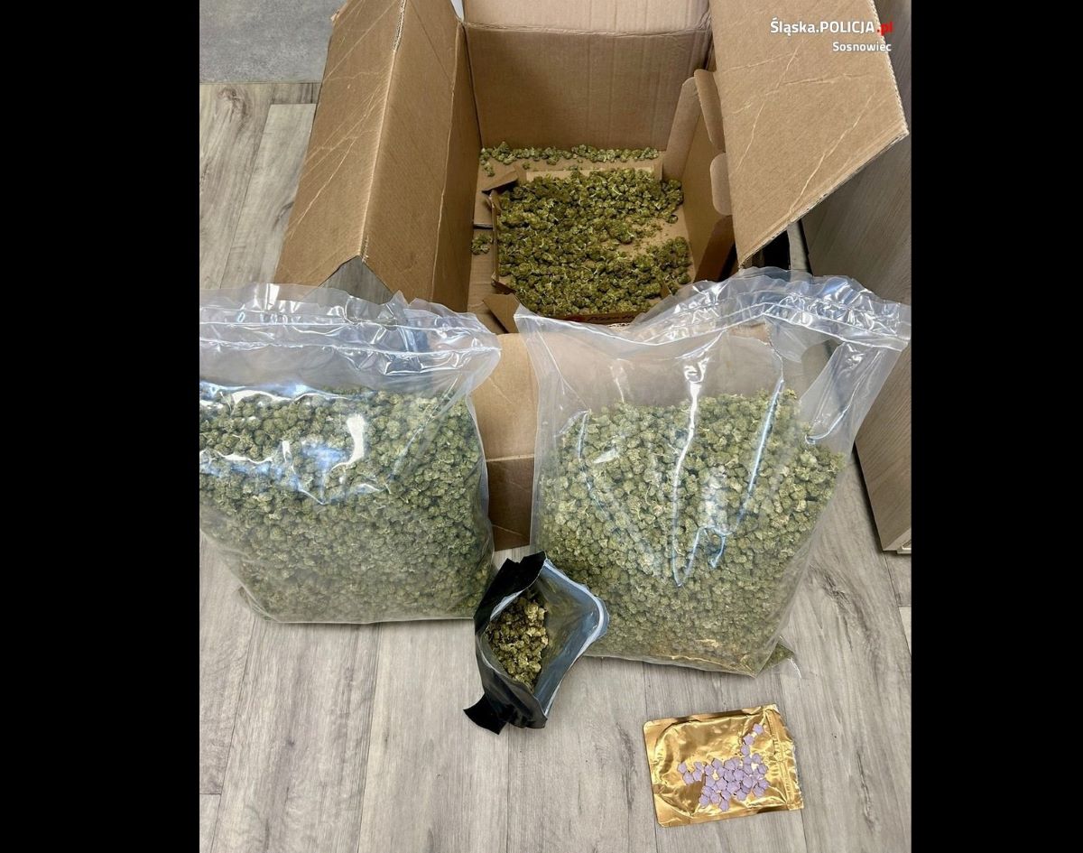 Sosnowieccy kryminalni zatrzymali 20-latka, który posiadał ponad 2 kilogramy narkotyków