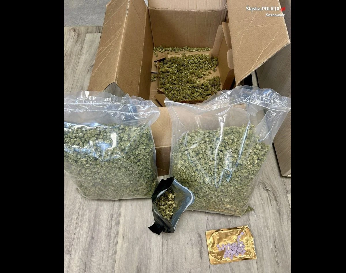 Sosnowieccy kryminalni zatrzymali 20-latka, który posiadał ponad 2 kilogramy narkotyków
