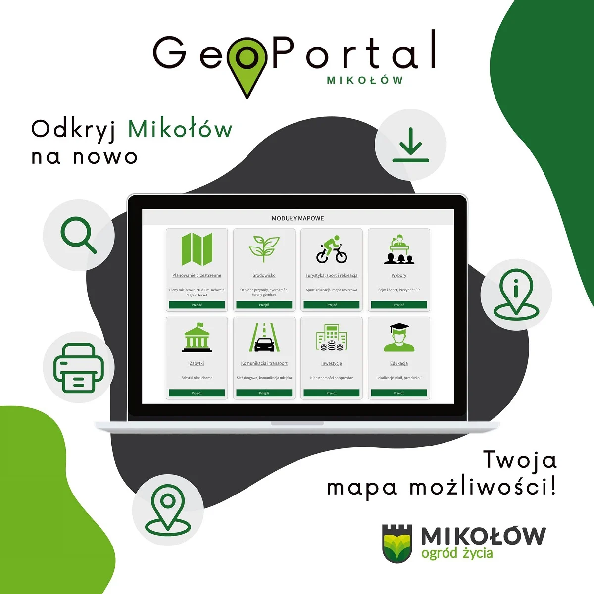 Gmina Mikołów udostępniła GeoPortal - nowoczesny system informacji przestrzennej!