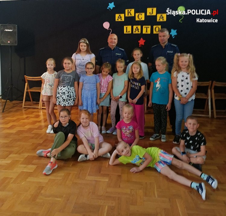 Przeprowadzono rozmowy z dziećmi o bezpieczeństwie podczas wakacji