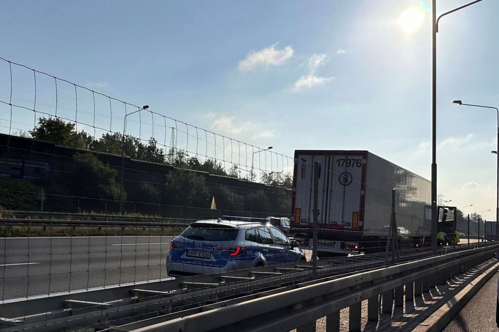Kolizja na autostradzie A4! Występują utrudnienia