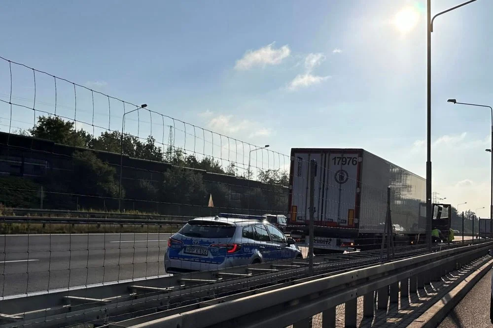 Kolizja na autostradzie A4! Występują utrudnienia