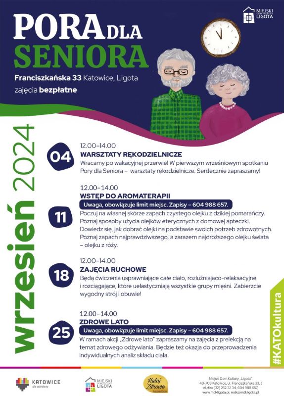 Powrót zajęć dla seniorów w MDK Ligota. Warsztaty rękodzielnicze już we wrześniu!