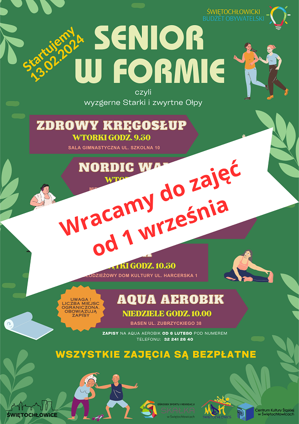 Senior w formie! Powracają zajęcia sportowe dla seniorów w Świętochłowicach