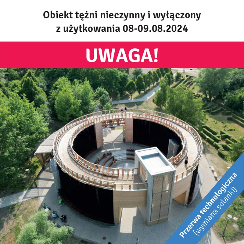 Tężnia solankowa nieczynna od 8 sierpnia