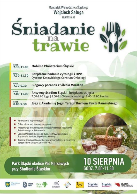 W sobotę odbędzie się kolejne "Śniadanie na trawie" w Parku Śląskim