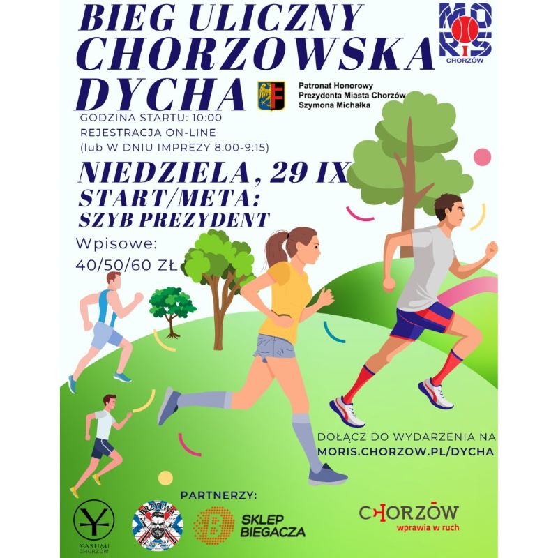 "Chorzowska Dycha": Bieg uliczny pełen sportowych emocji już 29 września!