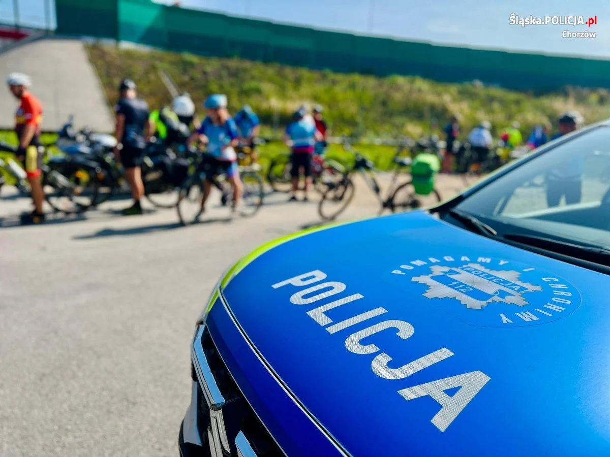 Rowerowa pielgrzymka mundurowych: Chorzowscy policjanci pokonali trasę do Jasnej Góry