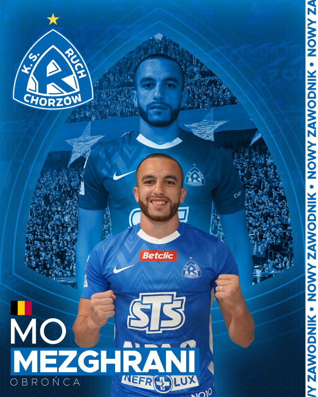 Belgijski obrońca Mo Mezghrani dołącza do Ruchu Chorzów