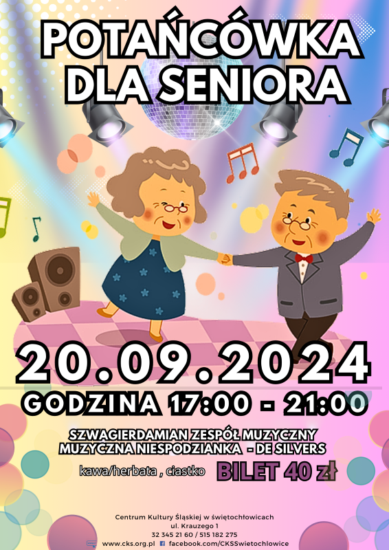 Potańcówka dla Seniorów w Świętochłowicach już 20 września!
