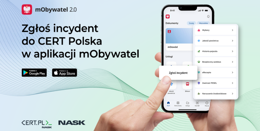 Można już zgłaszać oszustwa internetowe w appce mObywatel
