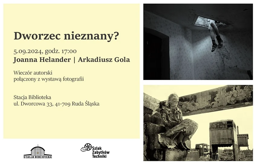 Przed nami wieczór autorski Joanny Helander i Arkadiusza Goli w Stacji Biblioteka