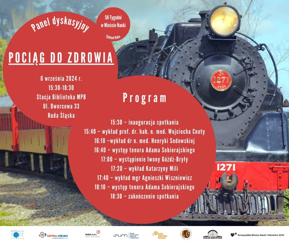 "Pociąg do zdrowia" w Rudzie Śląskiej. Przed nami spotkanie o profilaktyce raka u kobiet